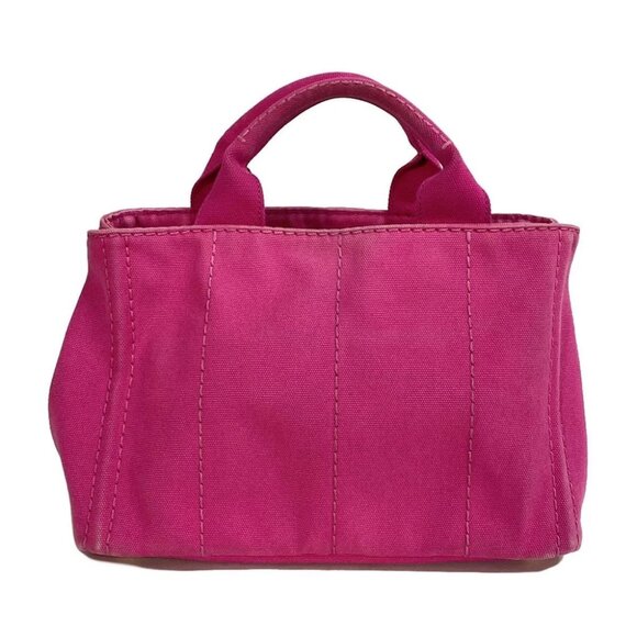Auth PRADA CANAPA MINI B2439G Pink Canvas - Tote Bag - Picture 3 of 6